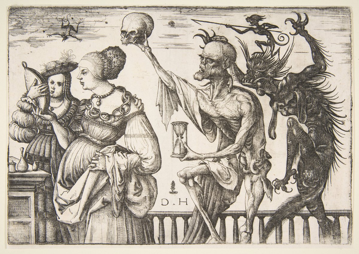 Daniel Hopfer's Death and the Devil Surprising two Women, (ca. 1500–1510)