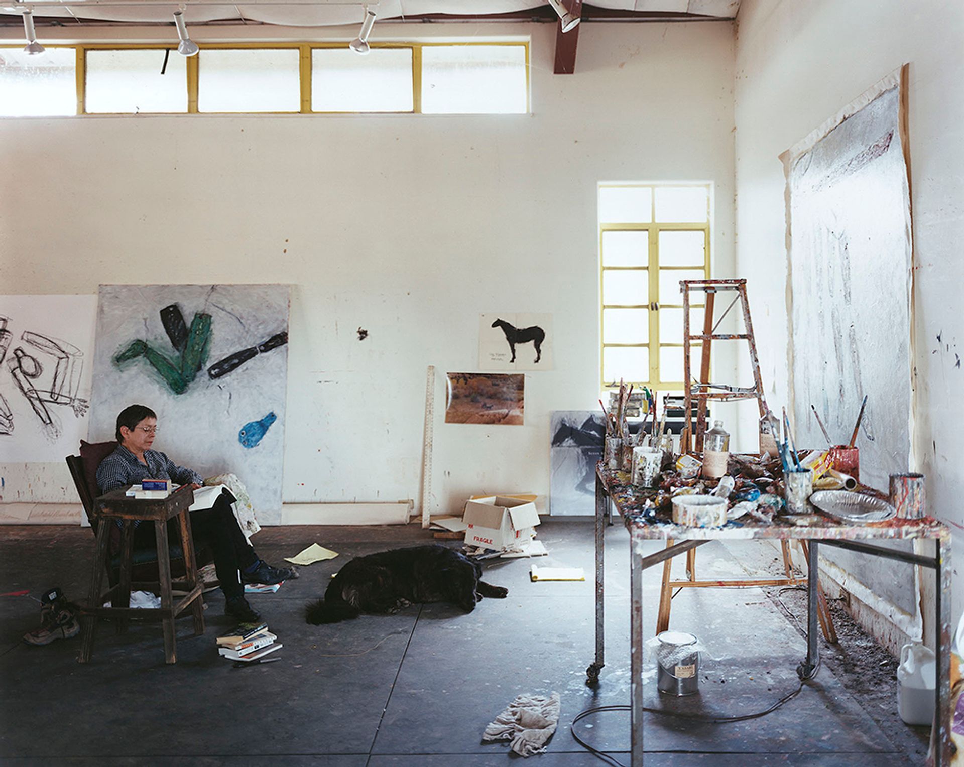 Susan Rothenberg in her New Mexico studio Photograph by Jason Schmidt, courtesy Sperone Westwater