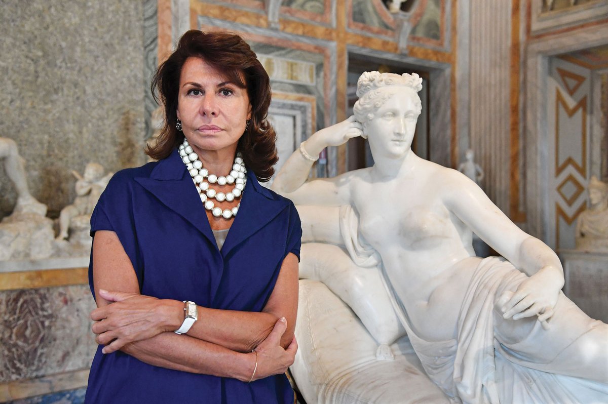 Anna Coliva has fallen foul of Italy’s Kafka-esque bureaucracy. Here she is with Antonio Canova's sculpture of Paolina Borghese Maria Laura Antonelli/Rex/Shutterstock