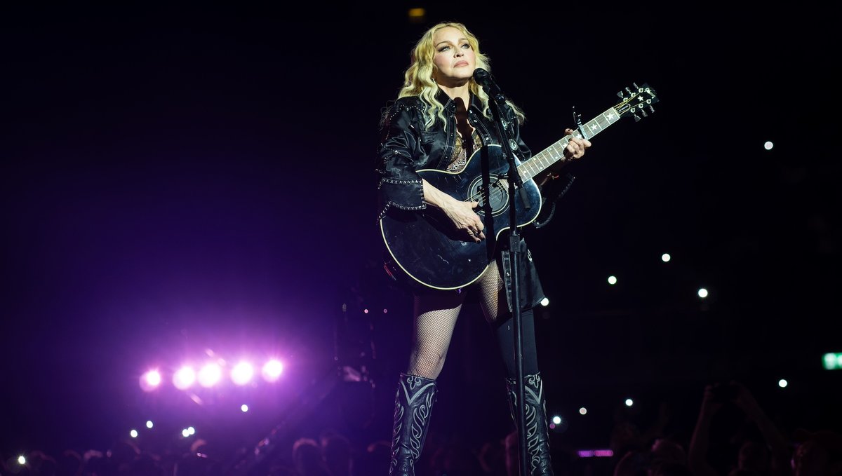 Madonna during The Celebration Tour's stop in London in October 2023 Photo by Raph_PH, via Flickr