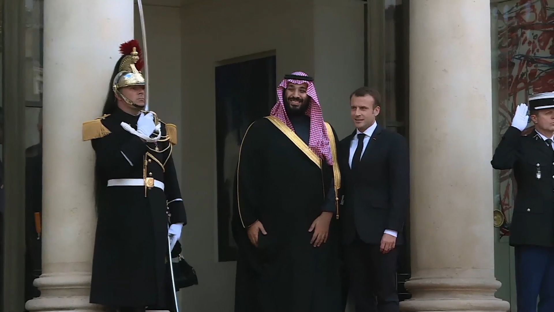 Saudi crown prince Mohammed bin Salman and French president Emmanuel Macron ©  Zadig productions/FTV