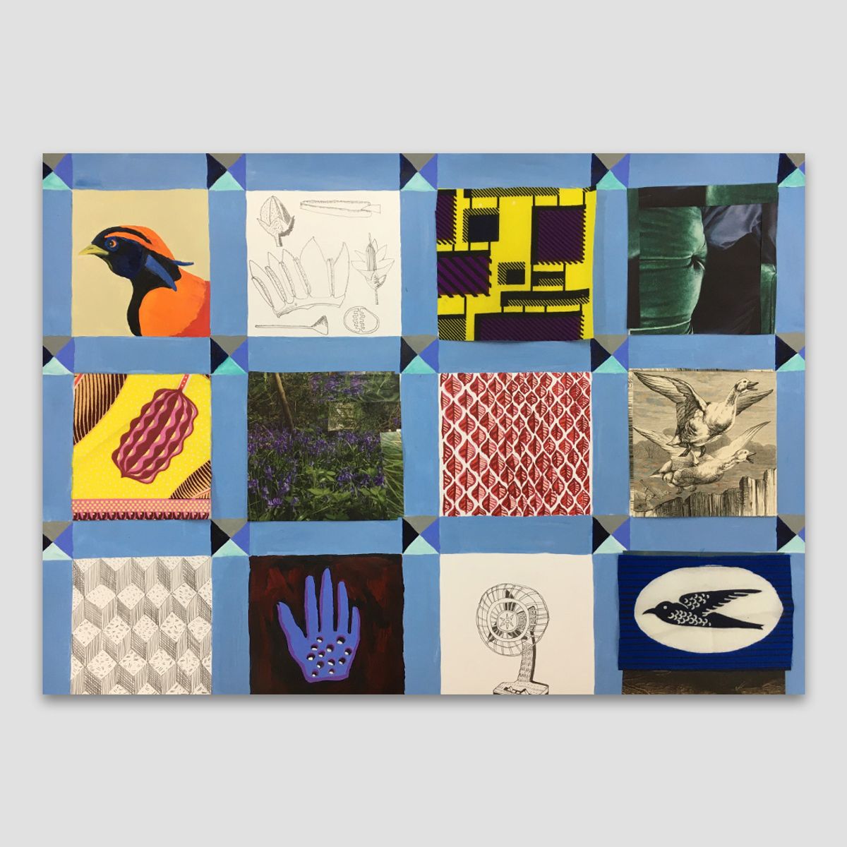 Lubaina Himid's limited-edition print, The Blanket of Reasonable Luxury (2020), from a painting made especially for Art Fund's #TogetherForMuseums crowdfunding campaign Courtesy of Art Fund