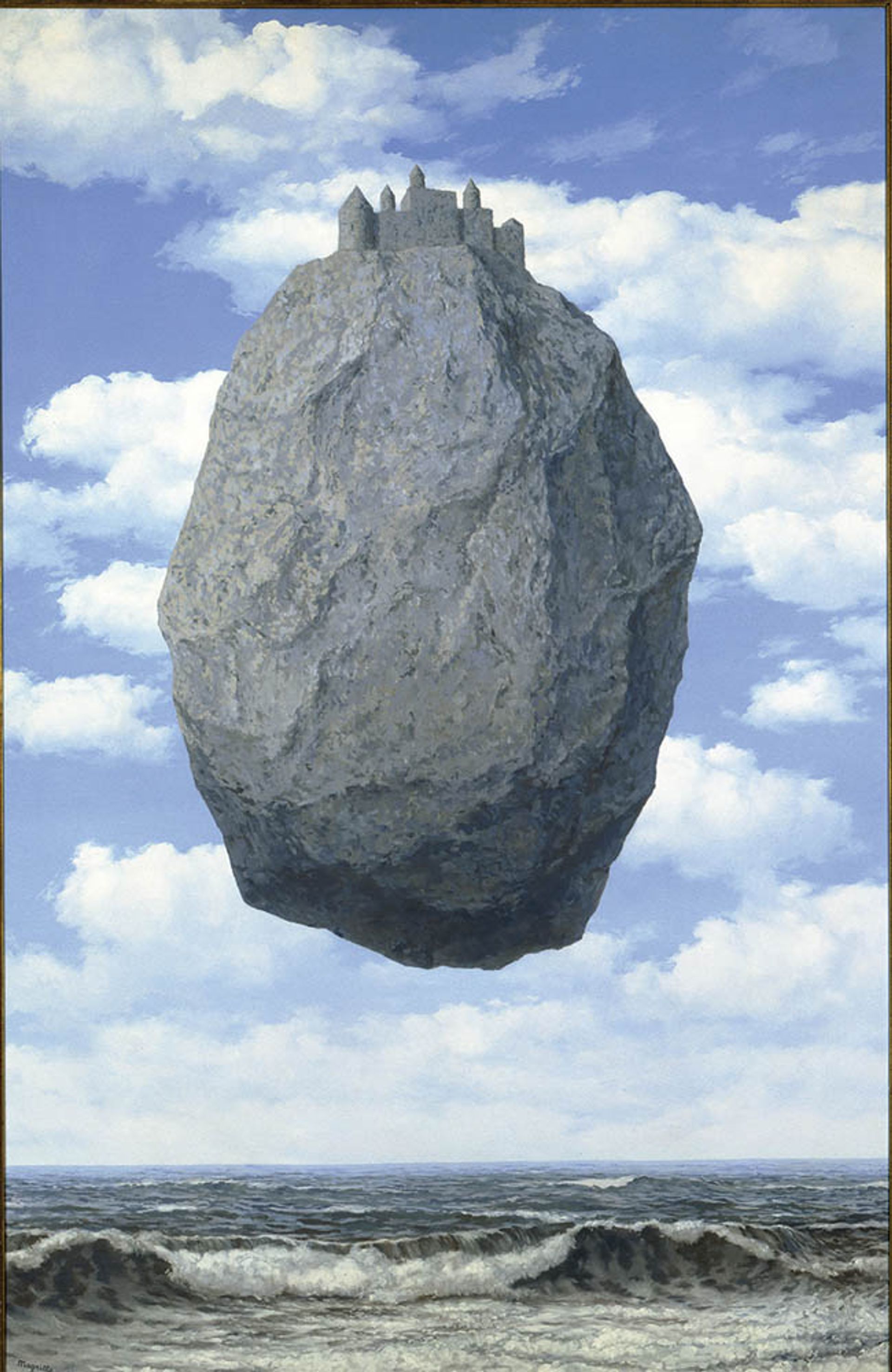 Magritte’s The Castle of the Pyrenees (1959). Harry Torczyner told the artist he must “please no one but himself” when painting the commission Photo: Avshalom Avital; © The Israel Museum, Jerusalem