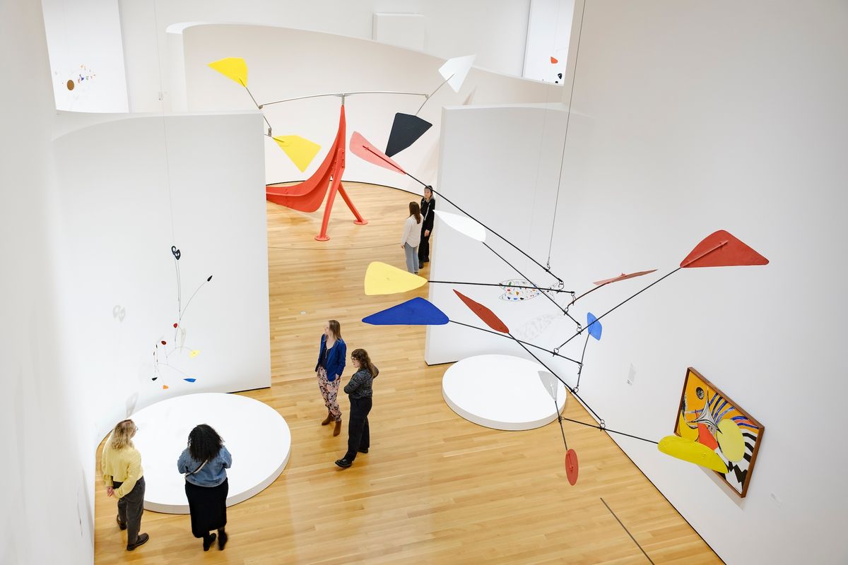 Installation view of Calder: In Motion, The Shirley Family Collection, Seattle Art Museum, 2023 Photo: Alborz Kamalizad, © 2023 Calder Foundation, New York / Artists Rights Society (ARS), New York
