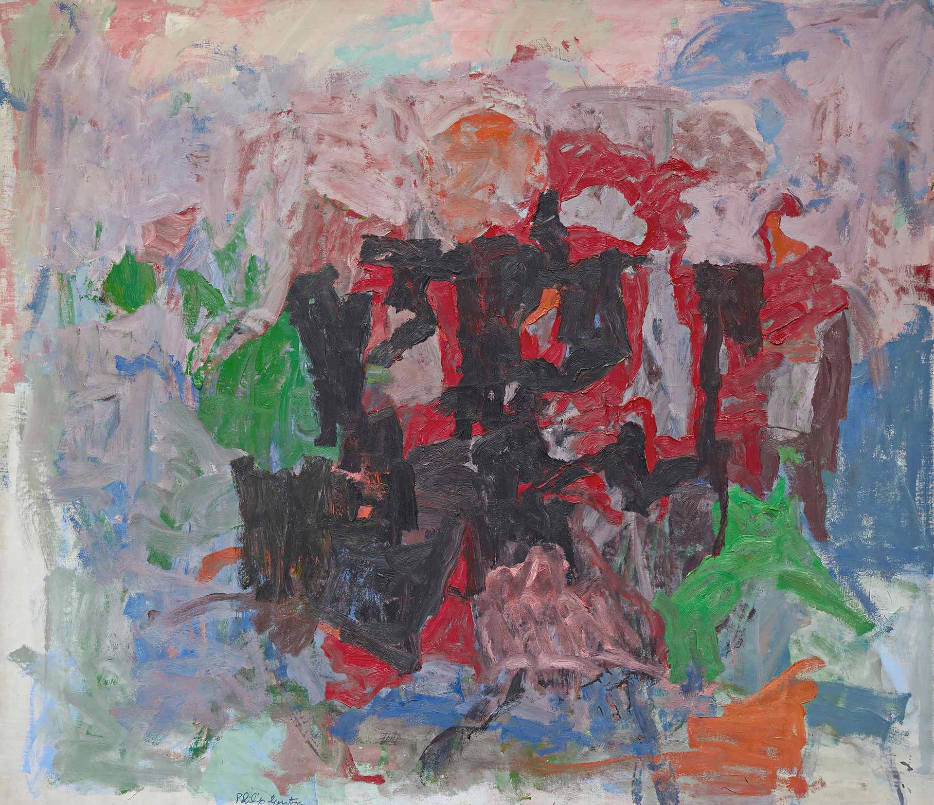Philip Guston's Nile (1957) will be offered at Sotheby's New York for between $20m and $30m. Courtesy of Sotheby's