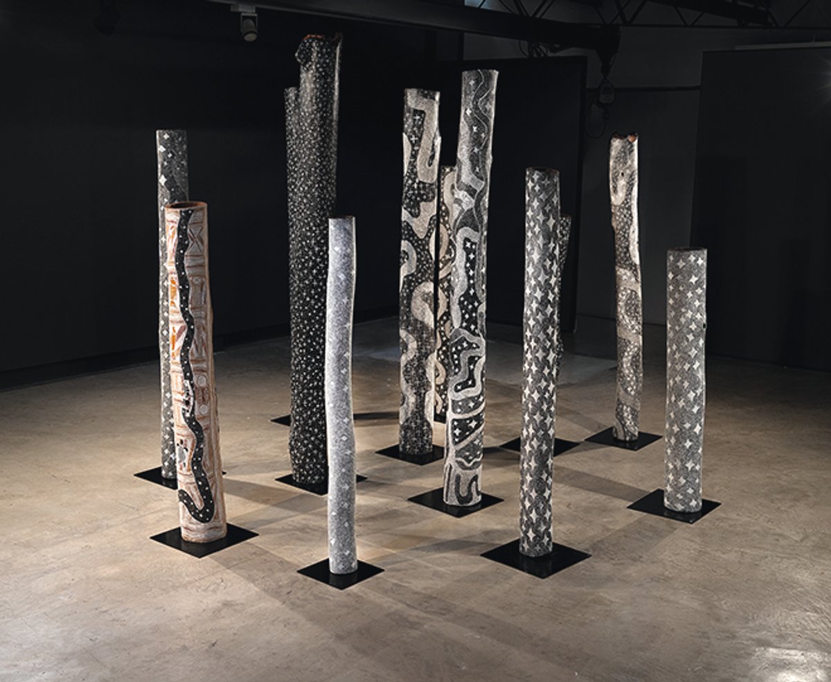 The show’s artists include Naminapu Maymuru-White, from the Maŋgalili clan in Australia’s Northern Territory
Naminapu Maymuru-White, Sullivan+Strumpf