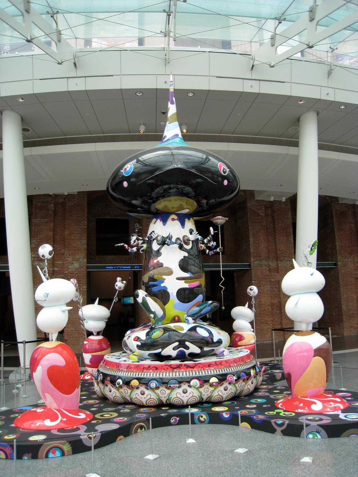 Takashi Murakami's Tongari-kun on display at the Brooklyn Museum in 2008 Photo: Darren Kumasawa on Flickr
