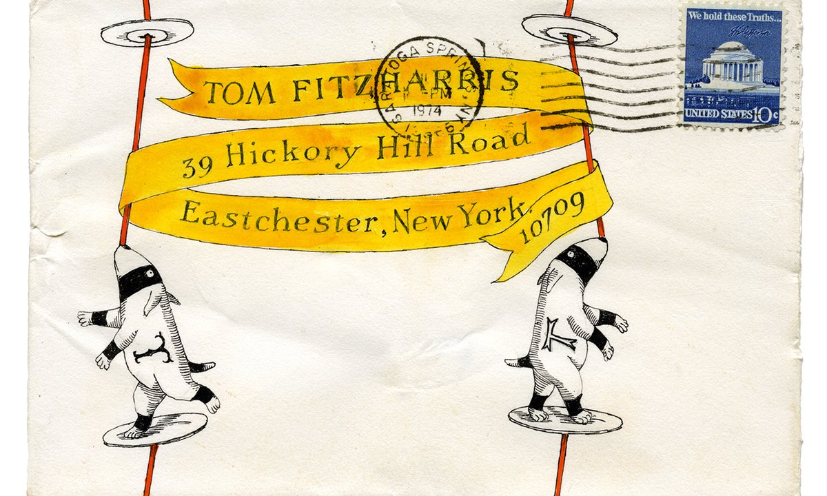 Edward Gorey's surreal back-of-the-envelope illustrations tell a moving story