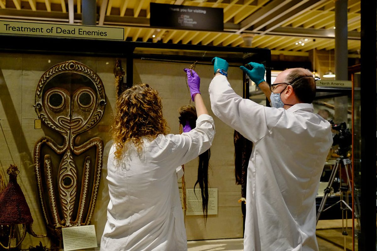 The shrunken heads have been a major visitor attraction at the Pitt Rivers Museum in Oxford © Pitt Rivers Museum, University of Oxford/Photograph: Hugh Warwick