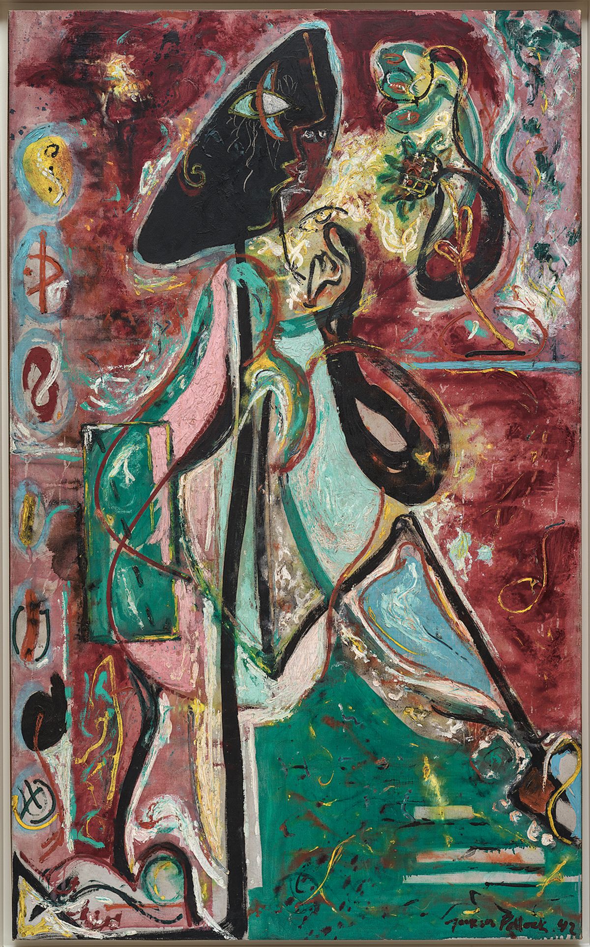 The Moon Woman (1942) is singled out for special treatment in a new study of Pollock’s later work © Solomon R. Guggenheim Foundation, New York; All Rights Reserved