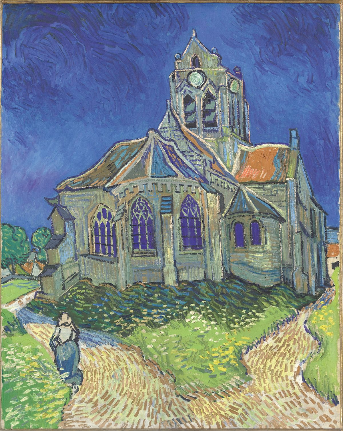 Church at Auvers (1890) is one of 48 paintings brought together for the Van Gogh in Auvers: His Final Months exhibition
Photo: Patrice Schmidt; © Musée d’Orsay, Dist; RMN-Grand Palais