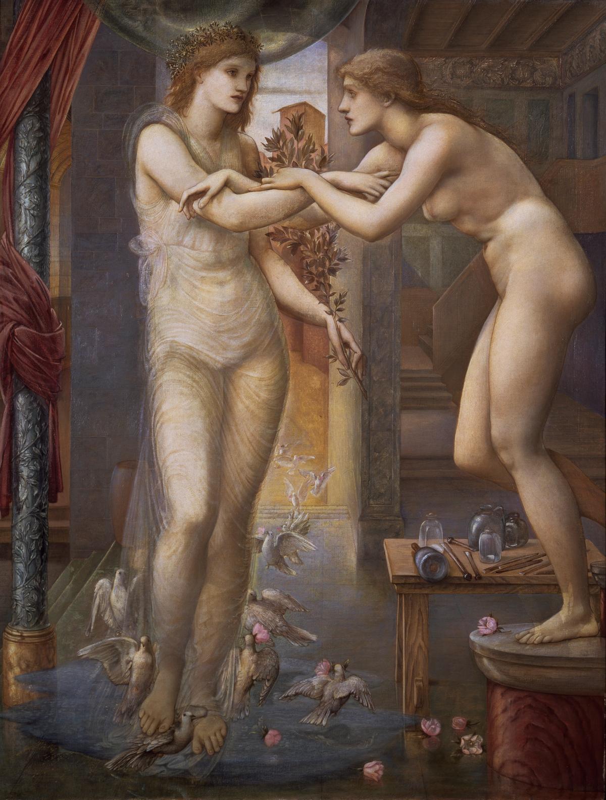 Moulding young minds: Yale students can study "the full spectrum of works of art", Barringer says, "from the sculptures of the Parthenon to Benin bronzes, from Renaissance painting to Aztec codices, from the Taj Mahal to performance and digital art — and, of course, the Pre-Raphaelites". (Edward Burne-Jones, Pygmalion and the Image: The Godhead Fires, 1878) Courtesy American Federation of Arts, © Birmingham Museums Trust
