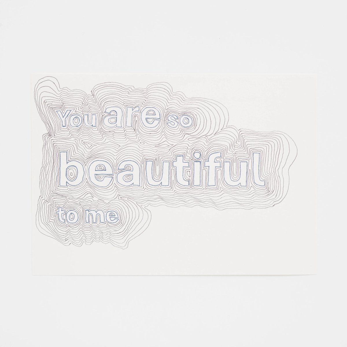 The online auction will run from 18 November to 1 December
Sonia Boyce, You are so beautiful to me, 2024, 21 x 30 cm, Carbon Transfer and Ballpoint. Courtesy of Begum Studio