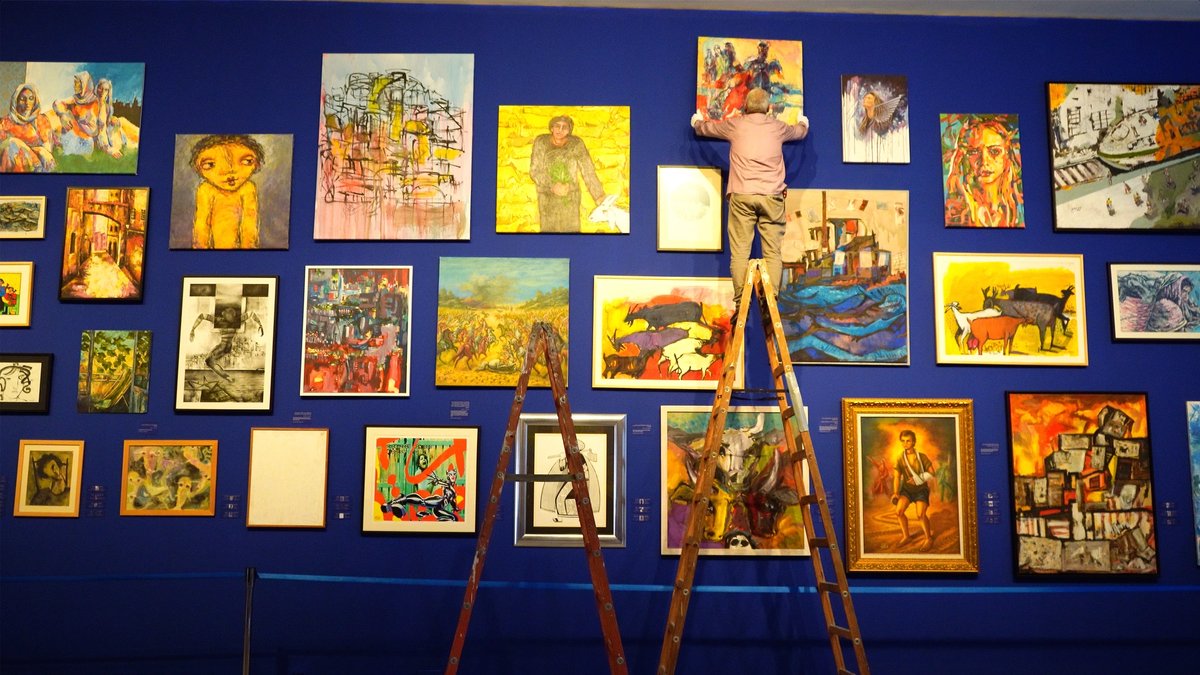 The ongoing show This is Not an Exhibition includes works submitted by the Gazan public Courtesy of Palestinian Museum