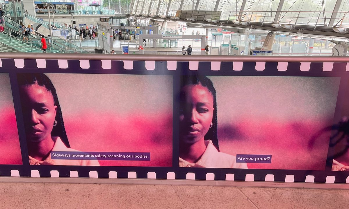 Rhea Storr’s filmic photographs unveiled at four London underground stations Rhea Storr’s filmic photographs unveiled at four London underground stations