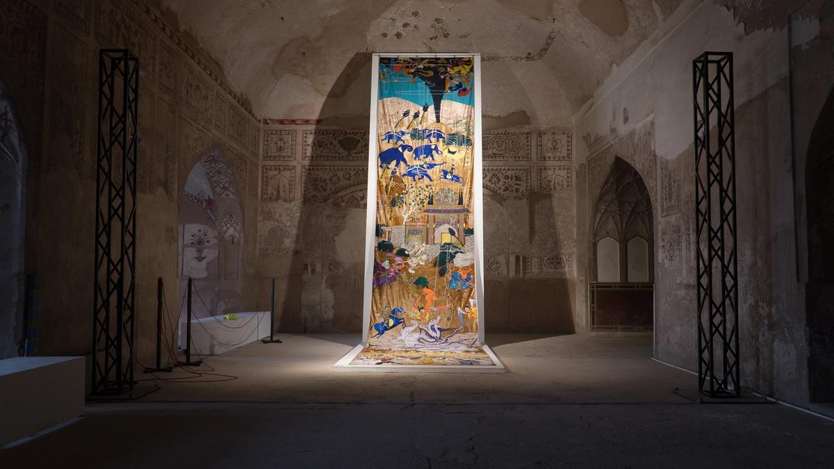 Invisible Border (2020) by Khadim Ali, whose family fled persecution in Afghanistan, was among the works at the 2020 Lahore Biennale
Courtesy of the Lahore Biennale
