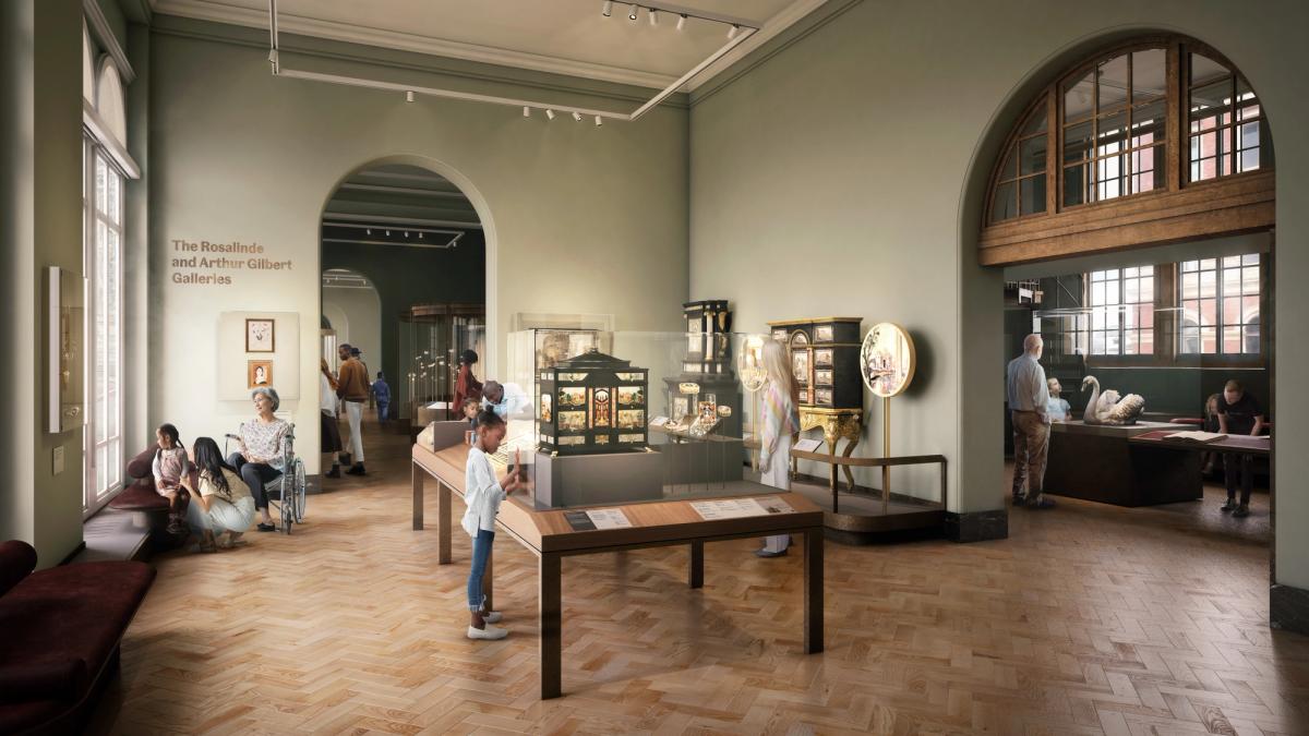 Gallery 70 of The Rosalinde and Arthur Gilbert Galleries at the V&A, opening March 2026. Designed by Citizens Design Bureau
Image © Secchi Smith, 2025