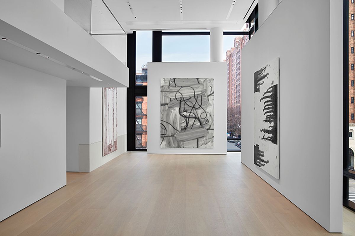 Installation view of Maybe Maybe Not: Christopher Wool and the Hill Collection © Christopher Wool; Photo: Matthew Herrmann, © Hill Art Foundation