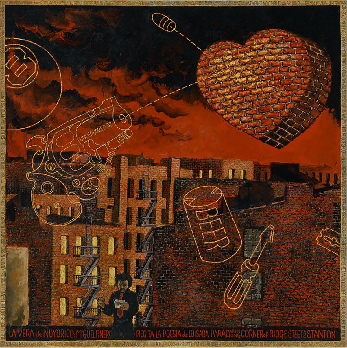 Martin Wong’s Portrait of Mikey Piñero at Ridge Street and Stanton (1985)
Courtesy Christie’s