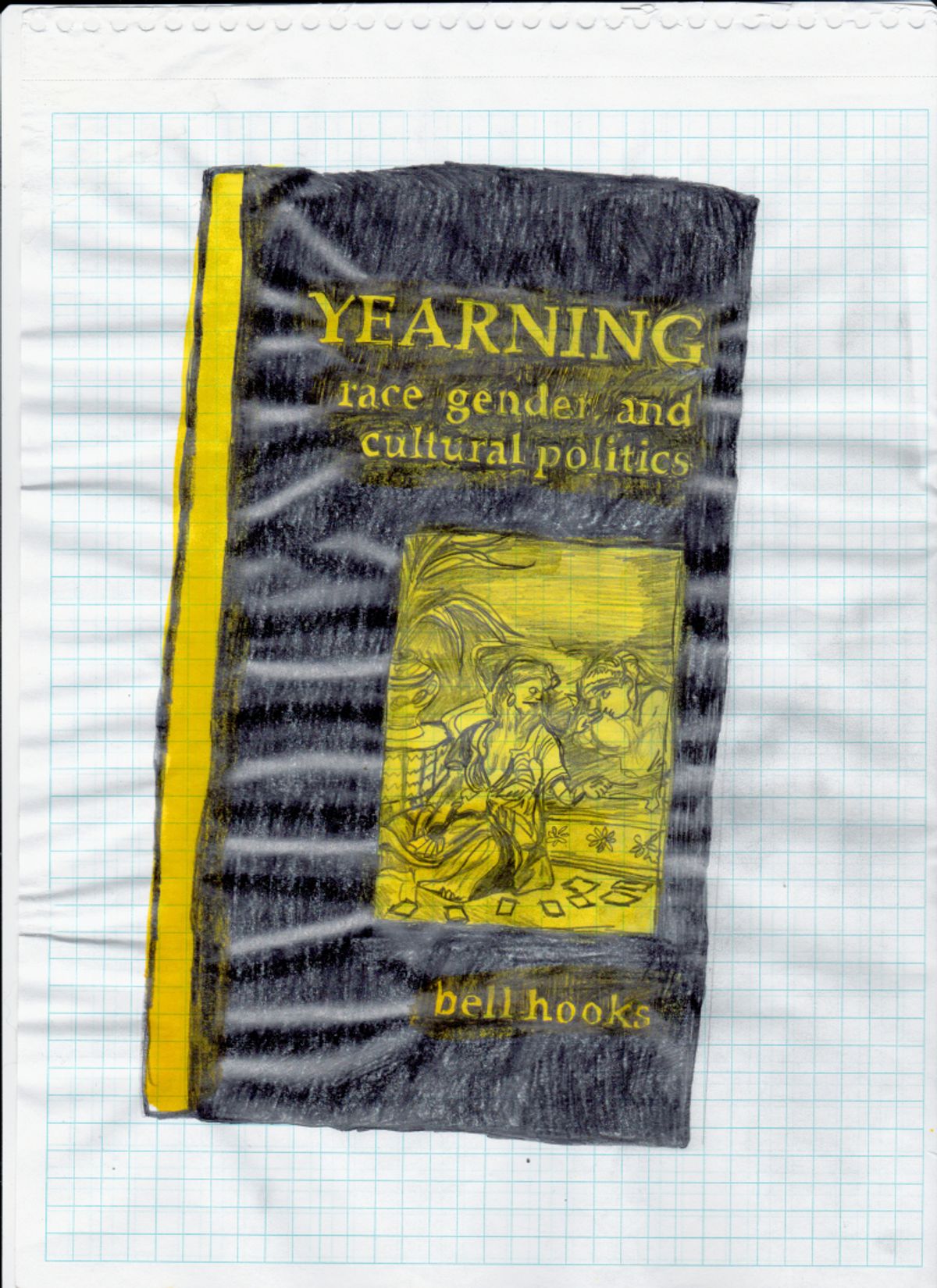 Cauleen Smith, Bell Hooks. Yearning (2015). Graphite and acrylic on graph paper Courtesy of the artist
