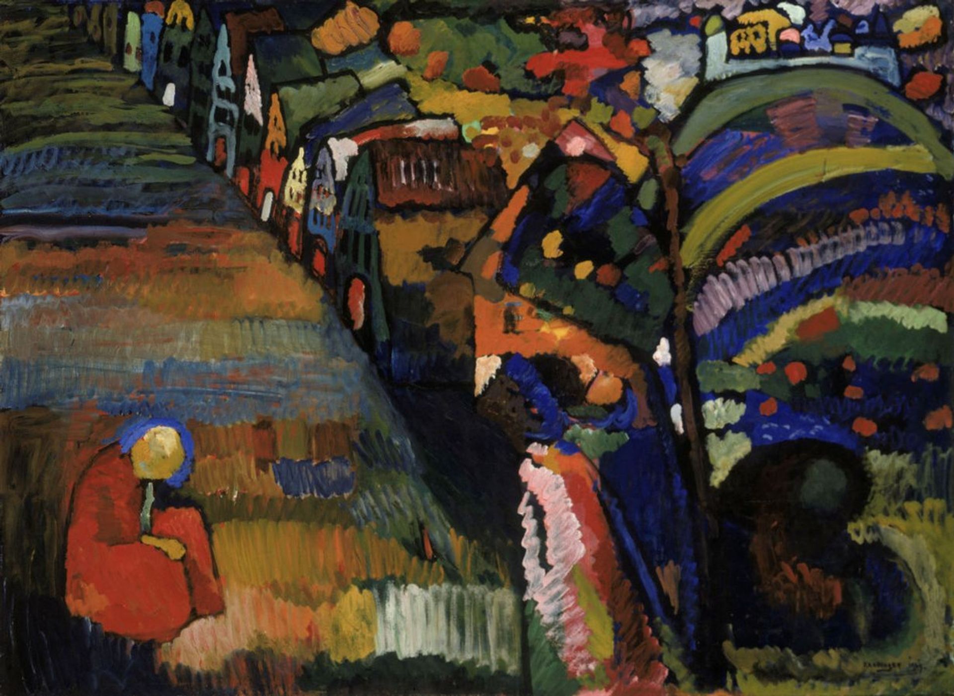 Kandinsky's Painting With Houses (1909) Stedelijk Museum