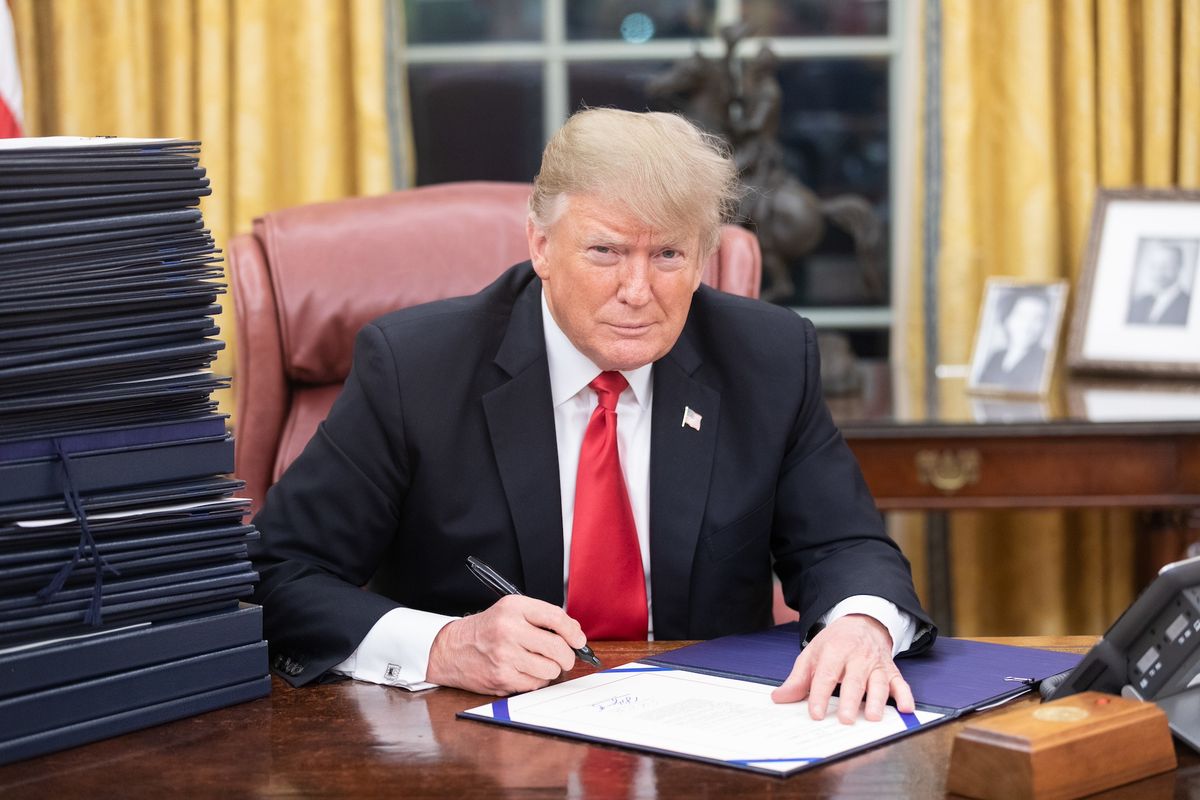 Then-President Donald Trump in 2018 Official White House Photo by Shealah Craighead, via Flickr