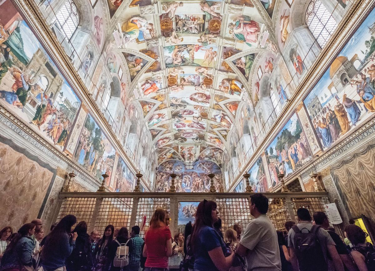 The event marked the tenth anniversary of the conservation services that allow the Sistine Chapel to go on receiving six million visitors a year Urbanmyth/Alamy