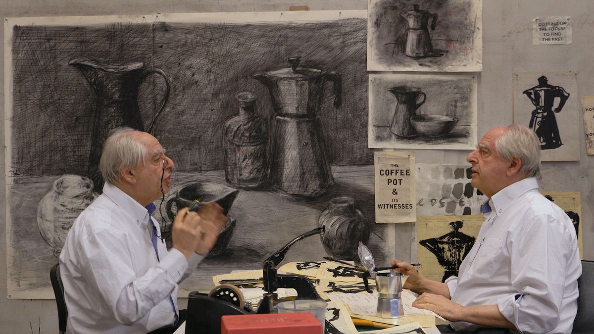 William Kentridge, still from Self-Portrait as a Coffee Pot, Episode 1: A Natural History of the Studio (2022) Courtesy William Kentridge Studio