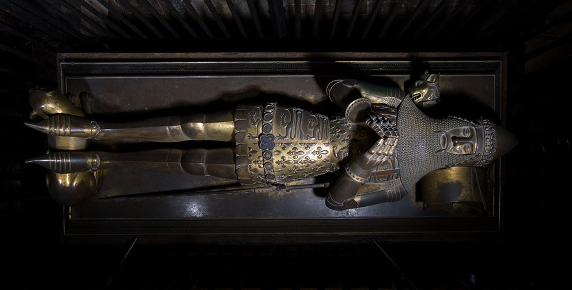 Aerial view of the effigy of the Black Prince © Dean and Chapter of Canterbury
