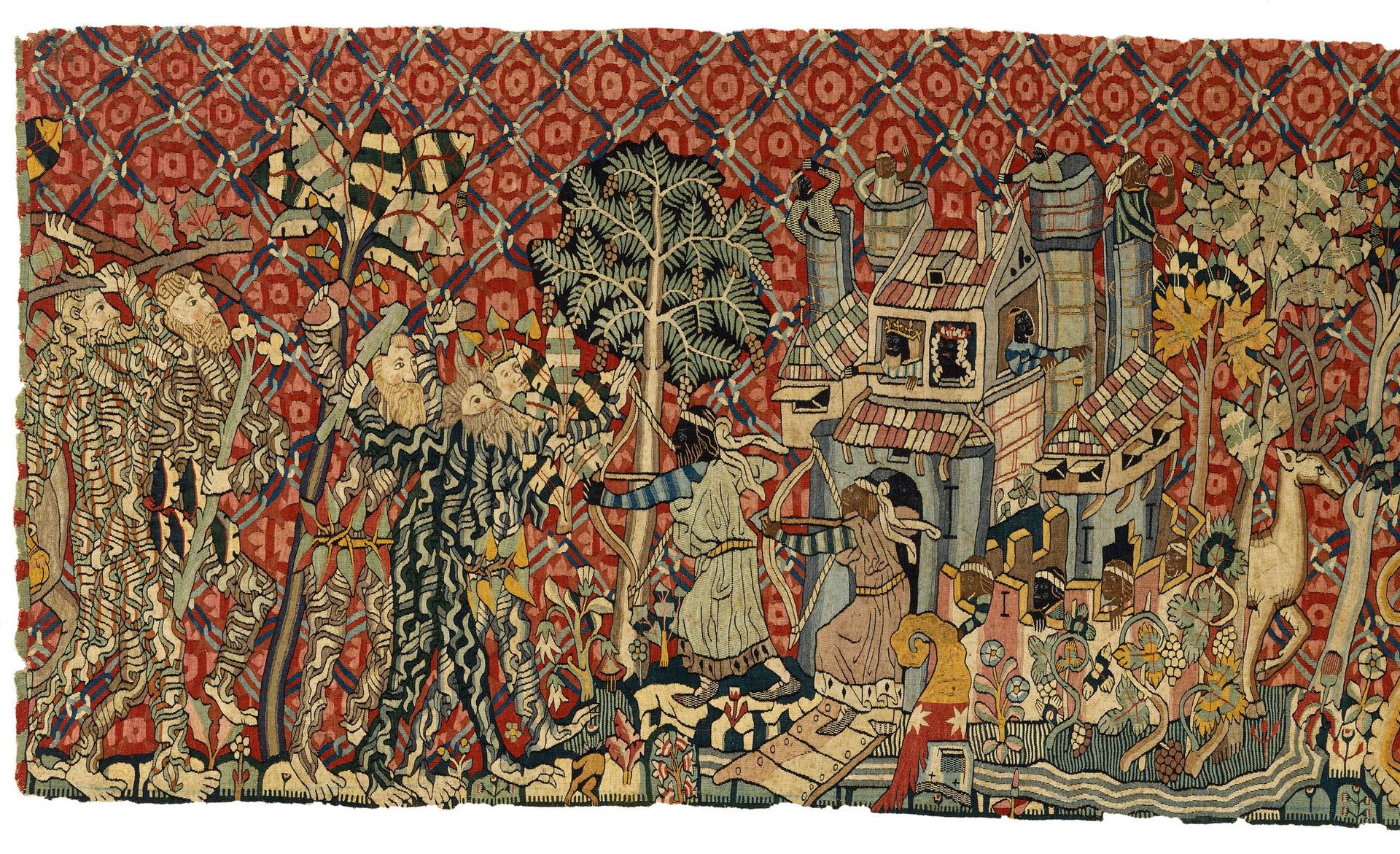 A detail of the tapestry Wild Men and Moors, from about 1440 Charles Potter Kling Fund. Photograph © Museum of Fine Arts, Boston