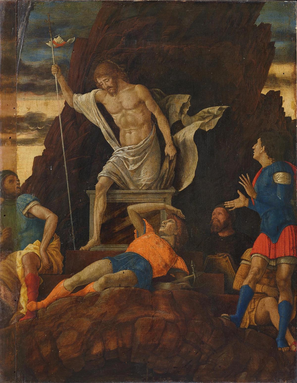 Resurrection of Christ (around 1492-93) has recently been re-attributed to Andrea Mantegna Accademia Carrara, Bergamo