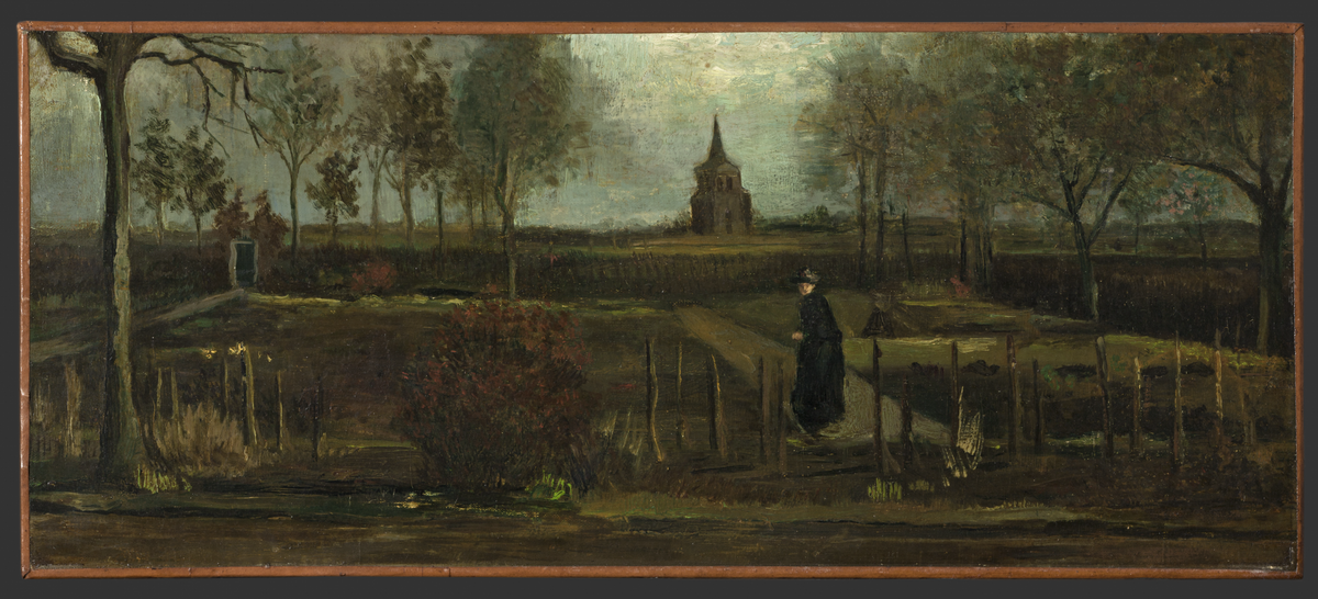 Vincent van Gogh's The Parsonage Garden at Nuenen in Spring (1884) © Groninger Museum, on loan from Municipality of Groningen