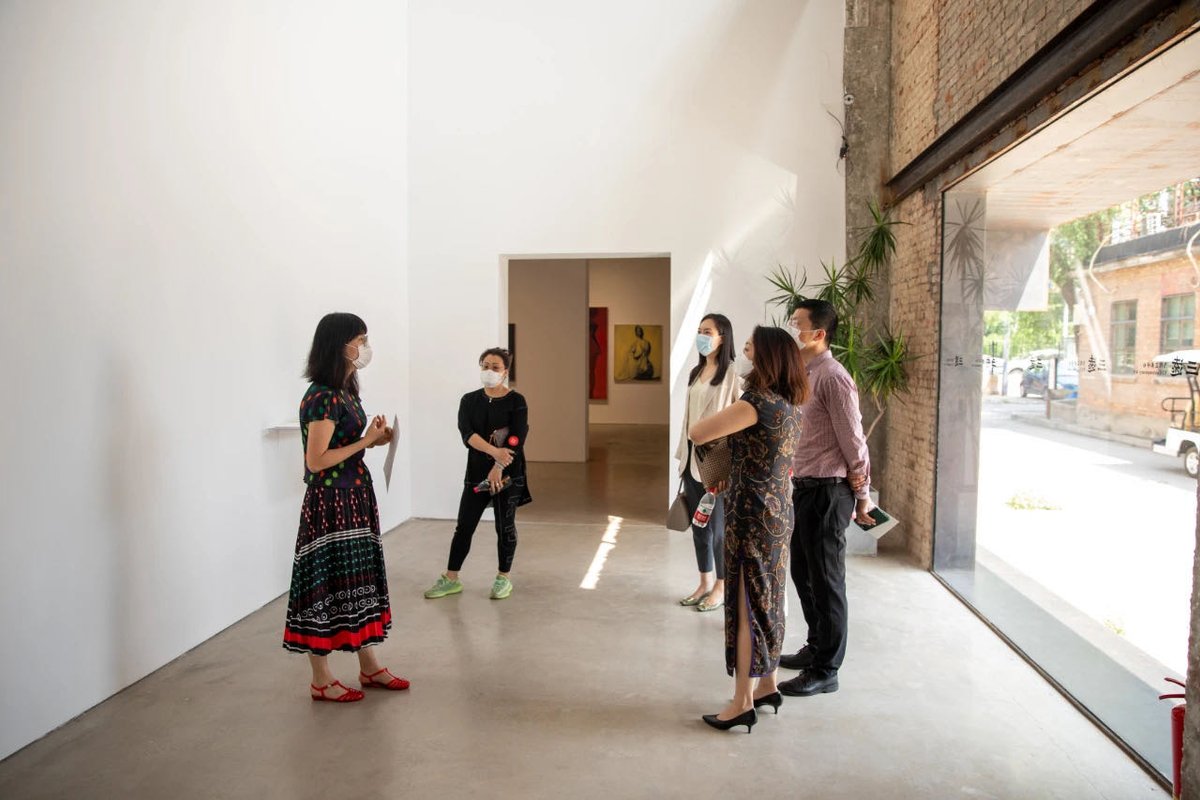 Visitors tour one of the exhibitions during GWBJ Courtesy of Gallery Weekend Beijing