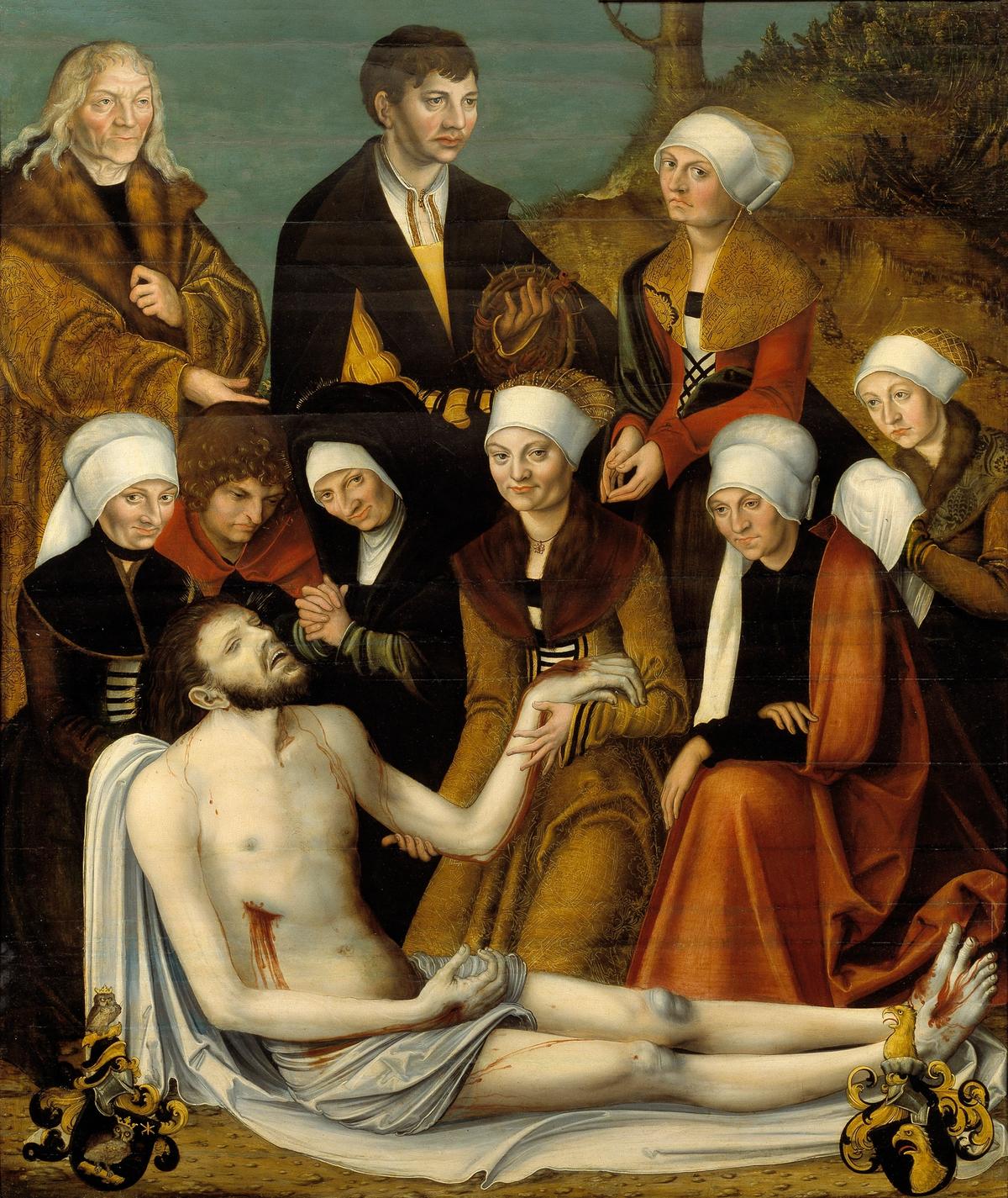 The Lamentation of Christ (around 1538) by the School of Lucas Cranach the Elder