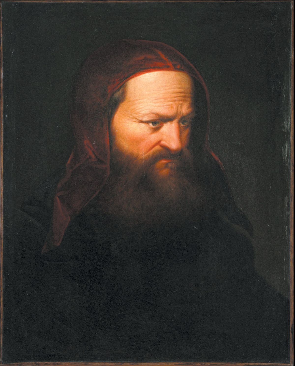 The painting found in a French village that its owner claims is a self-portrait of Benvenuto Cellini © Tamoikin Art Fund.