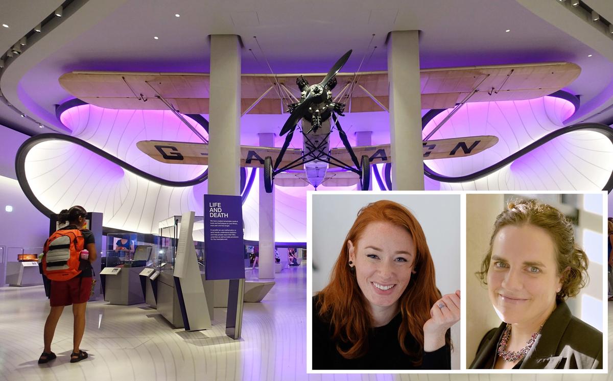 Hannah Fry (left) and Jo Foster (right) have stepped down as trustees of the UK Science Museum Group board. Science Museum photo: Tiia Monto; Fry: Sebastiaan ter Burg