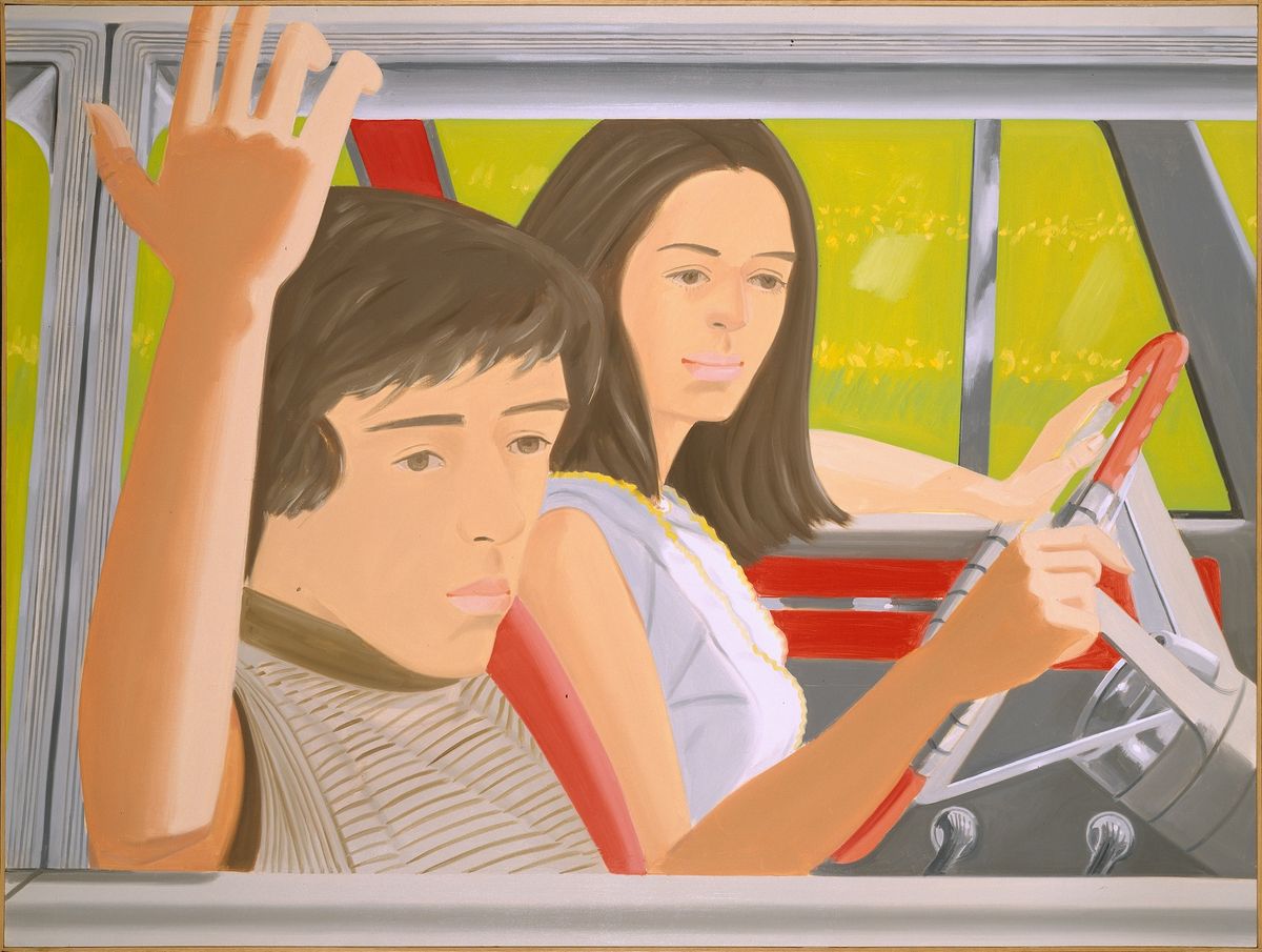 Alex Katz, Ada and Vincent in the Car, 1972 The Joseph H. Hirshhorn Bequest, 1981. © 2026 Alex Katz / Artists Rights Society (ARS), New York. Courtesy of the Hirshhorn Museum and Sculpture Garden. Photo: Lee Stalsworth
