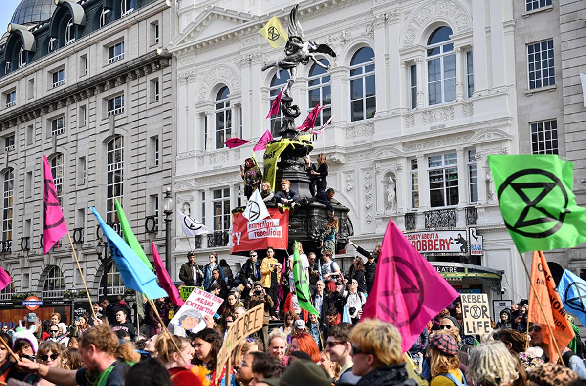 Extinction Rebellion designs go on show at Victoria and Albert