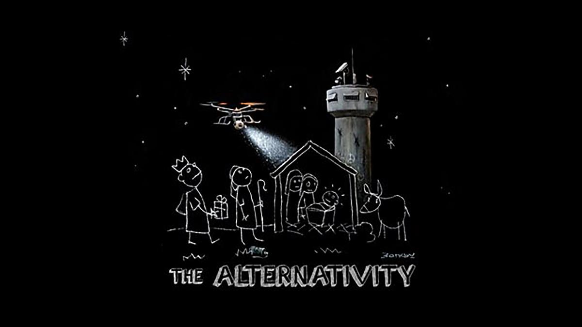 The Alternativity will air on Sunday, 17 December 2017, on BBC Two BBC/Banksy