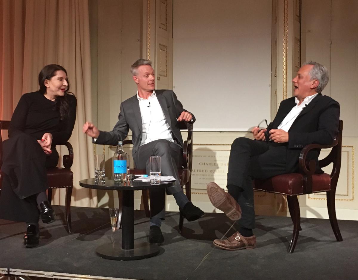 Marina Abramovic, Tim Marlow and Anish Kapoor Louisa Buck