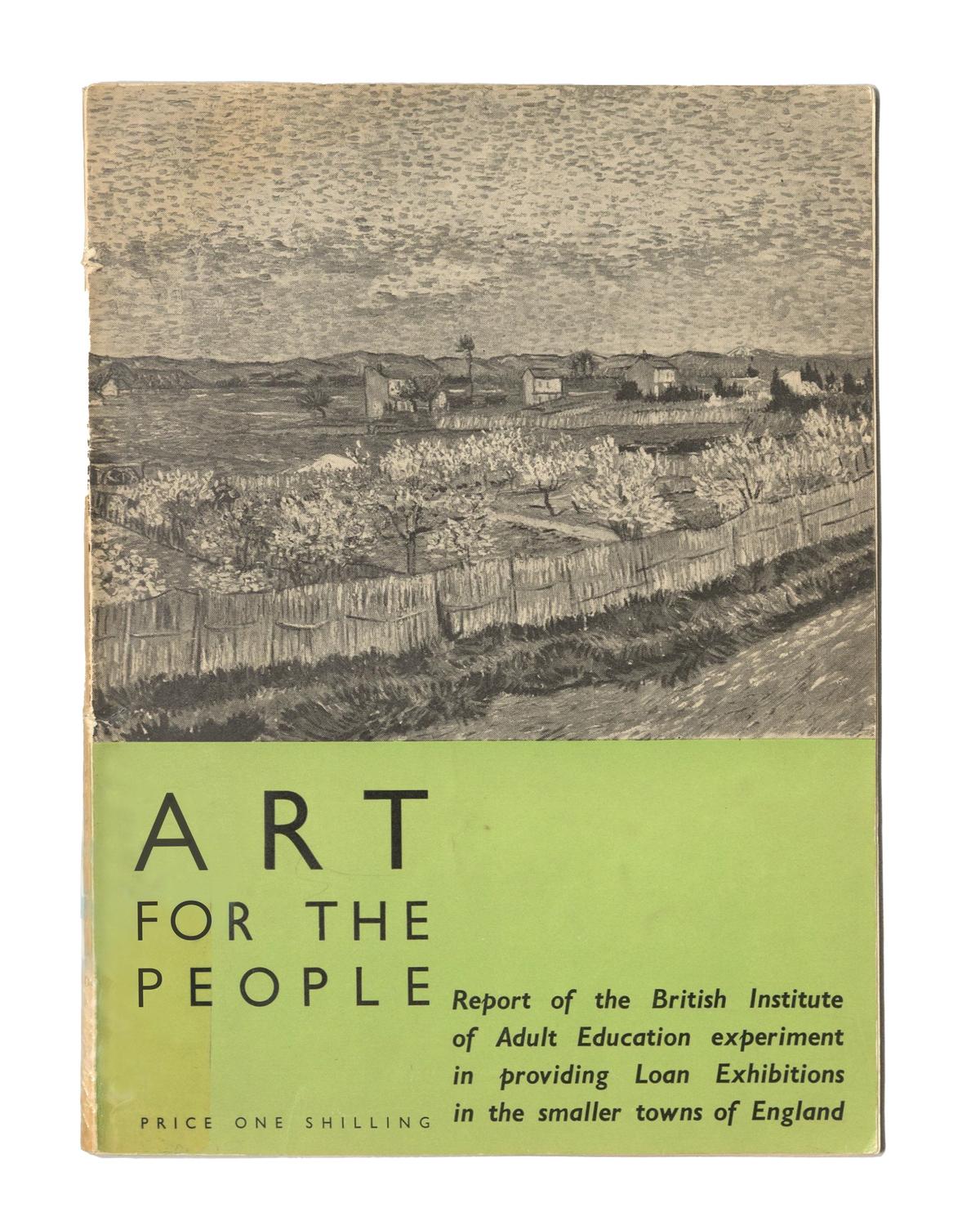 Art for the People, the cover of a report on loan exhibitions in the smaller towns of England (1935) Courtesy of Tate, London