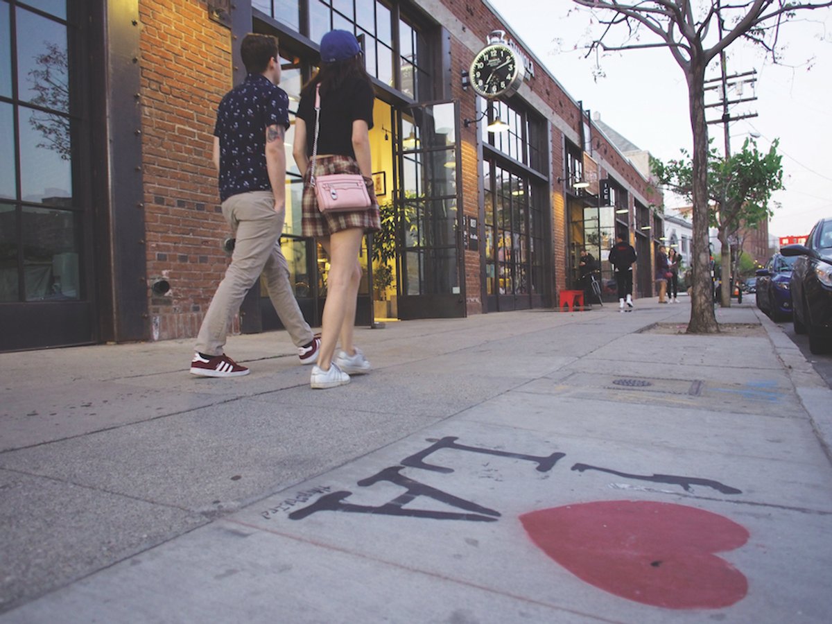The burgeoning Arts District in downtown Los Angeles is one reason for optimism over Frieze LA © Robyn Beck/AFP/Getty Images
