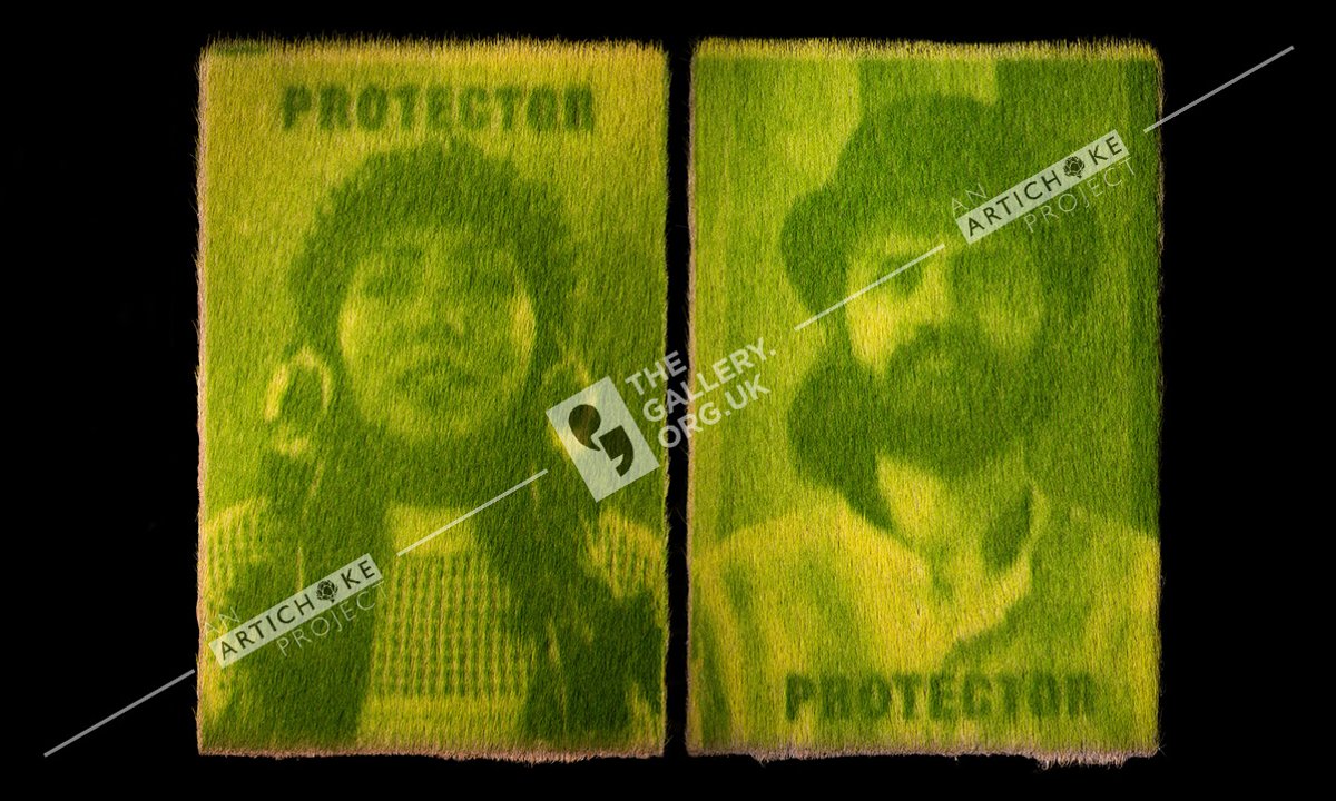 Ackroyd & Harvey's portraits of environmental defenders, alongside other specially commissioned artworks, appear on posters across the UK and Brazil under the collective theme of It’s Not Easy Being Green
PROTECTOR (2025), Ackroyd & Harvey