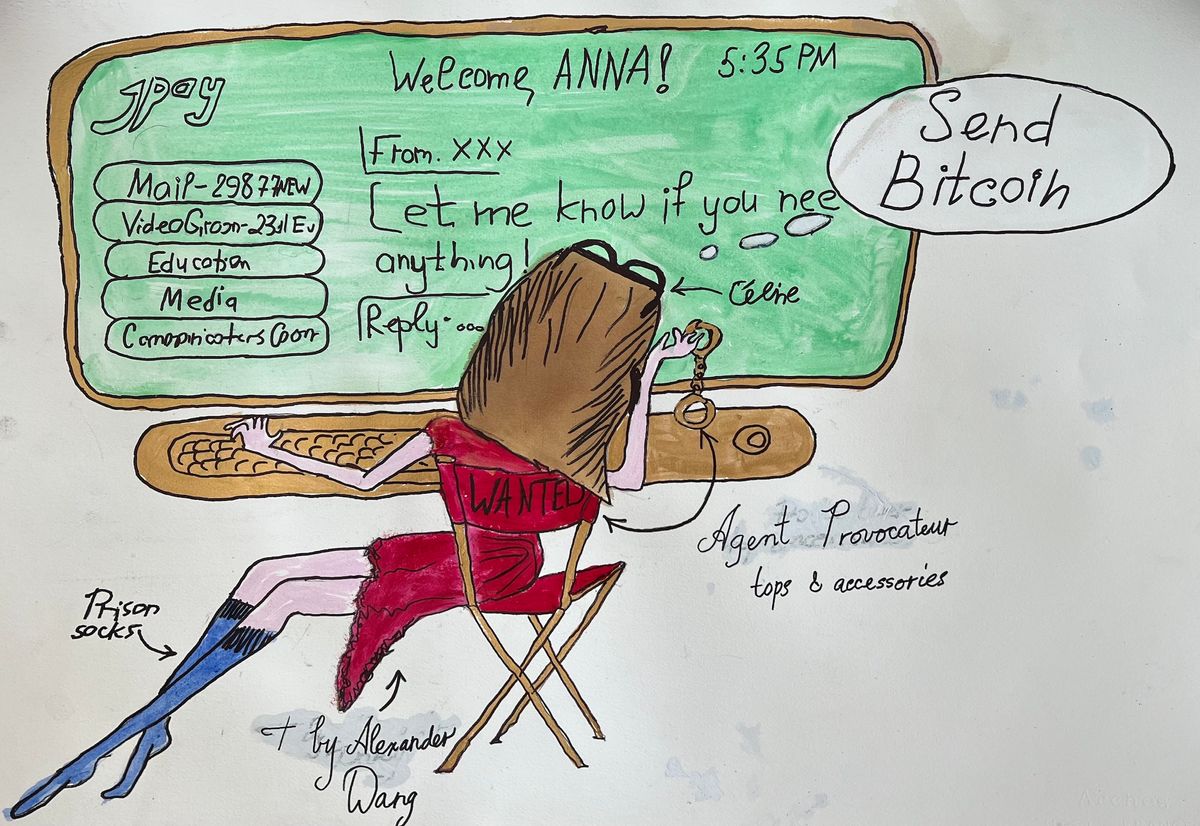 Anna Sorokin, Send Bitcoin Courtesy the artist