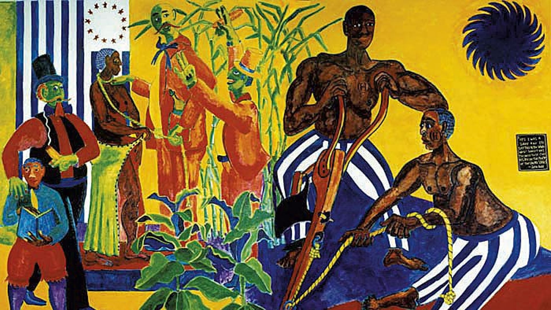 A section of the mural The Underground Railroad Vermont and the Fugitive Slave by Sam Kerson that had been displayed at Vermont Law School in Royalton Image courtesy Sam Kerson