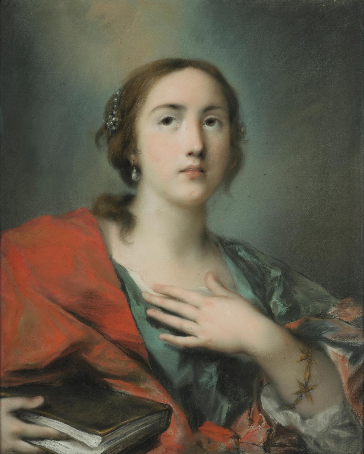 Rosalba Carriera, The Muse Polymnia (A Sibyl?), early to mid-1720s. Courtesy the Wadsworth Atheneum Museum of Art.