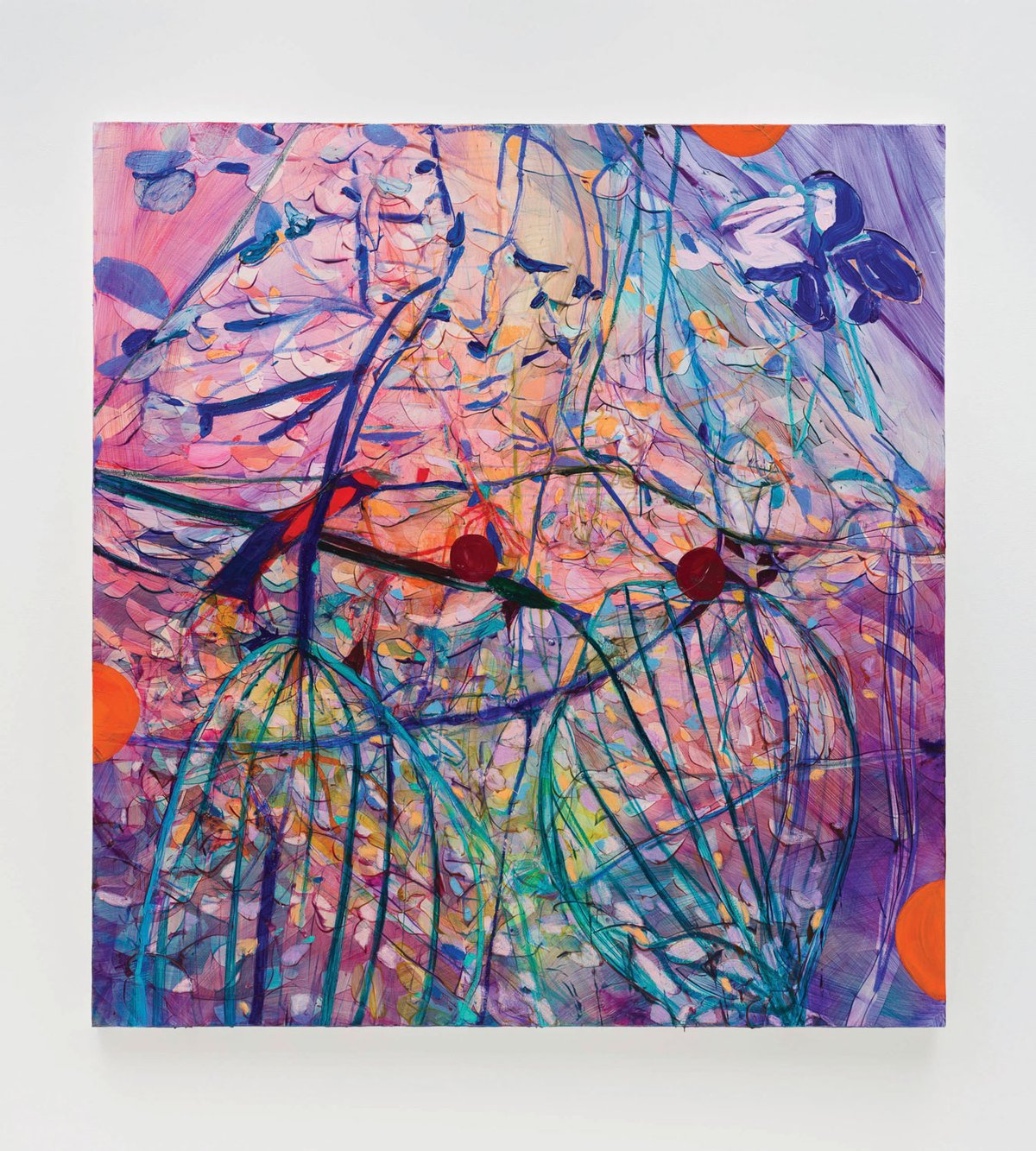 Jadé Fadojutimi’s 2020 work Ob-sess(h)-ion will be surrounded by Barbara Hepworth sculptures and Ben and Winifred Nicholson paintings at the Hepworth Wakefield
© Jadé Fadojutimi. Photo: Mark Blower. Courtesy of the artist and Pippy Houldsworth Gallery