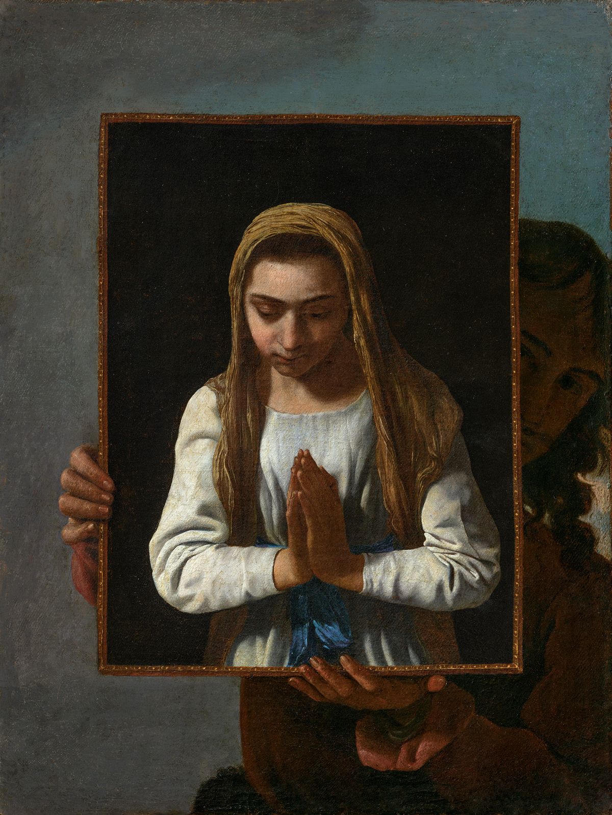 Michael Sweerts, A portrait of the artist (?), presenting the Virgin in Prayer (around 1656-58) Courtesy Christie’s