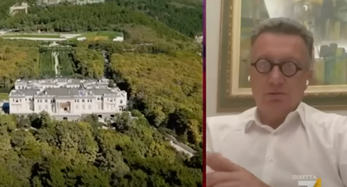 Italian architect Lanfranco Cirillo, shown here in a 2022 interview, is under investigation for tax crimes. © La7 Attualità / Youtube