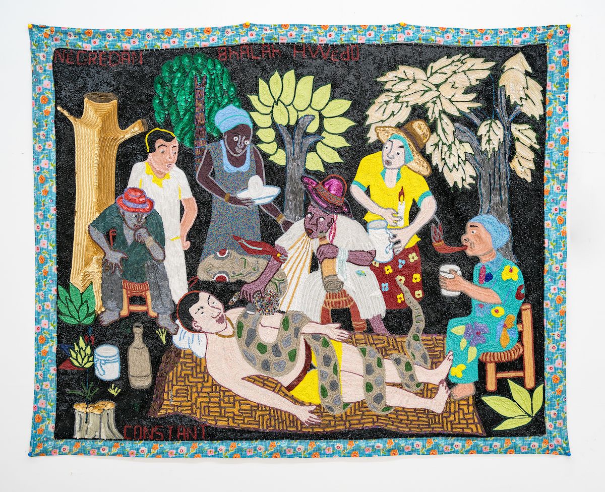 Myrlande Constant, Exorcism, 2019 Courtesy of the artist and CENTRAL FINE.